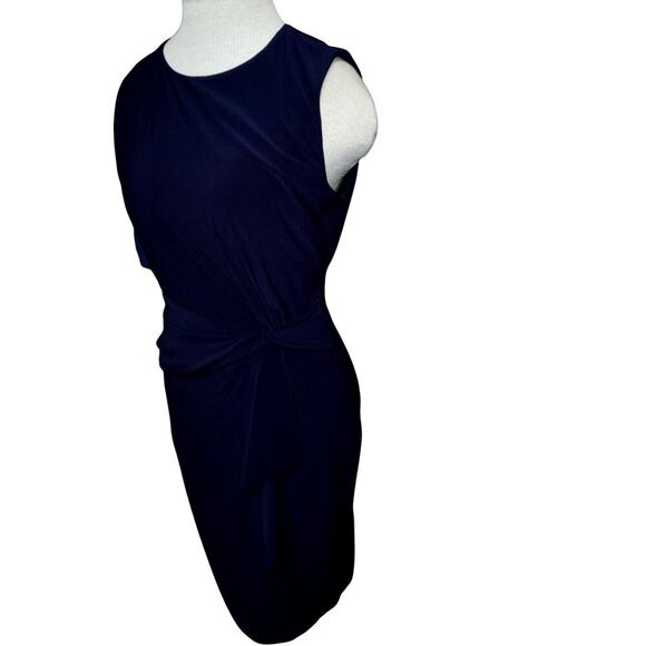 Lauren Ralph Lauren Navy Draped Sheath Dress – Size 6 – NWT - Picture 4 of 7